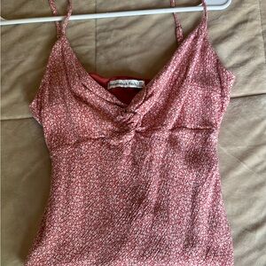 Abercrombie & Fitch Women's Red Floral Top